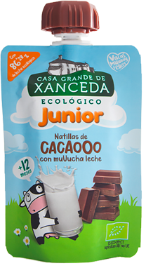 Junior para llevar natillas de cacao ecológicas